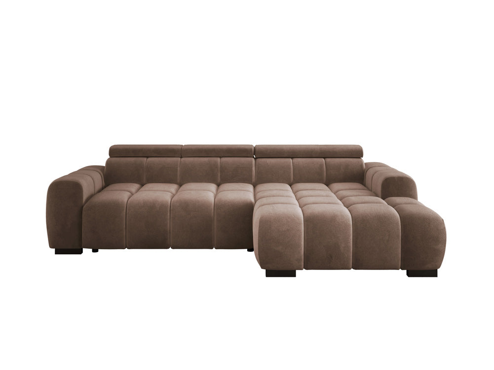 Canapé design Amalfi en Velours avec extension d’assise électrique