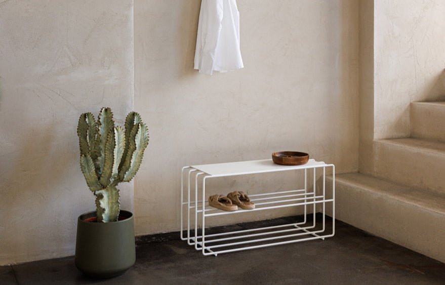 Étagère à chaussures Neva – étagère en métal avec style loft en plusieurs couleurs