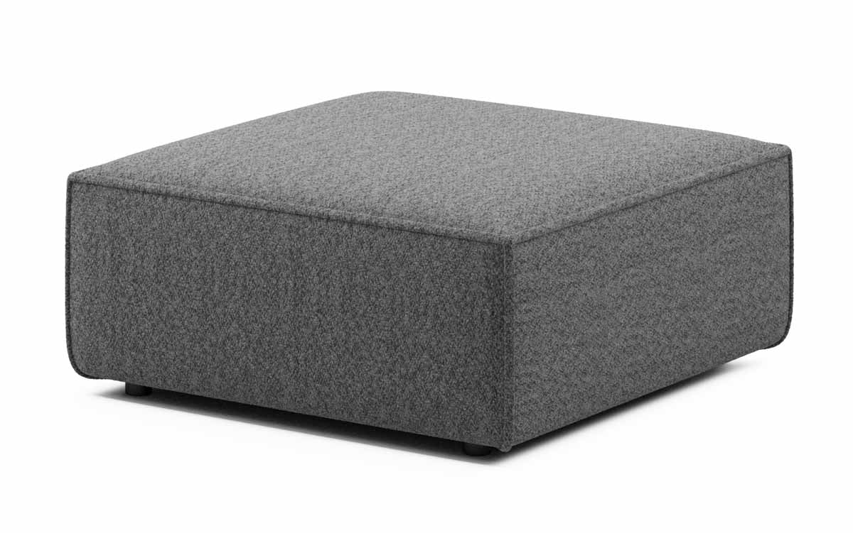 Sofa - Hocker 100 cm Yuma aus Bouclé - Luxusbetten24