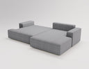 Designer Ecksofa Siena Bouclé mit Schlaffunktion und Stauraum