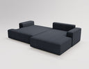 Designer Ecksofa Siena Bouclé mit Schlaffunktion und Stauraum