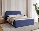 Boxspringbett Pure in Samt mit Stauraum