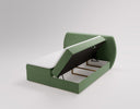 Boxspringbett Pure in Samt mit Stauraum