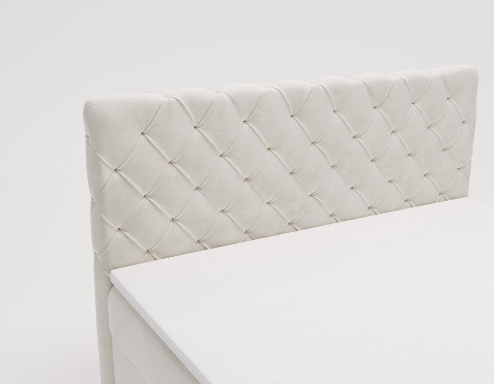 Boxspringbett Chester Samt mit Stauraum