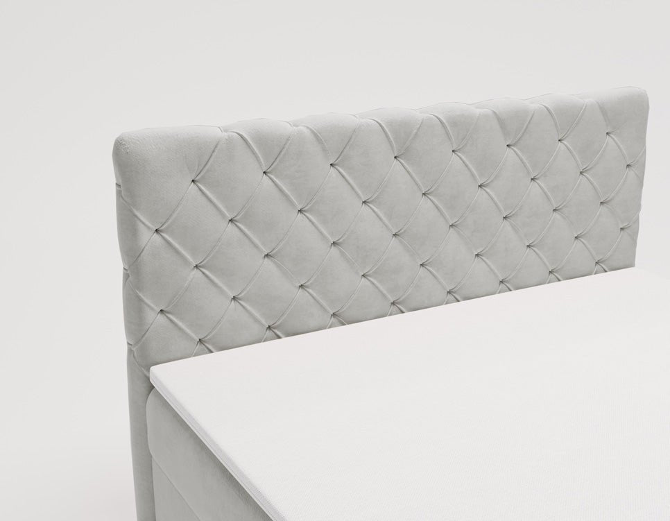 Boxspringbett Chester Samt mit Stauraum