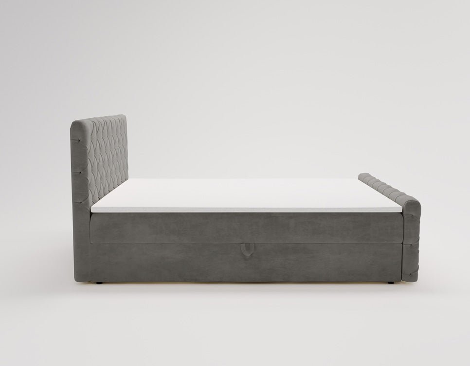 Boxspringbett Chester Samt mit Stauraum