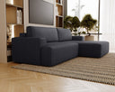 Designer Ecksofa Siena Bouclé mit Schlaffunktion und Stauraum