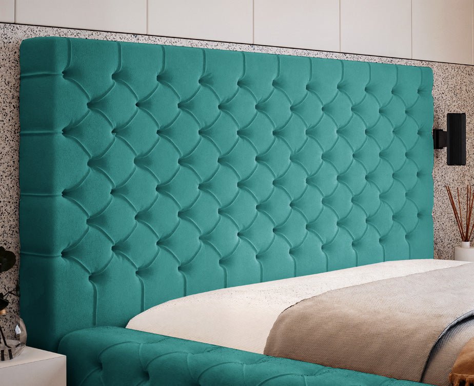 Designer Upholstered Bed Lana Velvet with Storage
