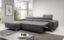 Designer Ecksofa Melinda mit Schlaf- und Klappfunktion