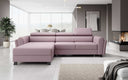 Designer Ecksofa Massimo mit Schlaf- und Klappfunktion