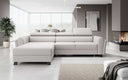Designer Ecksofa Massimo mit Schlaf- und Klappfunktion