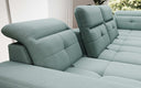 Designer Sofa Nerio mit verstellbarer Kopf- und Rückenlehne