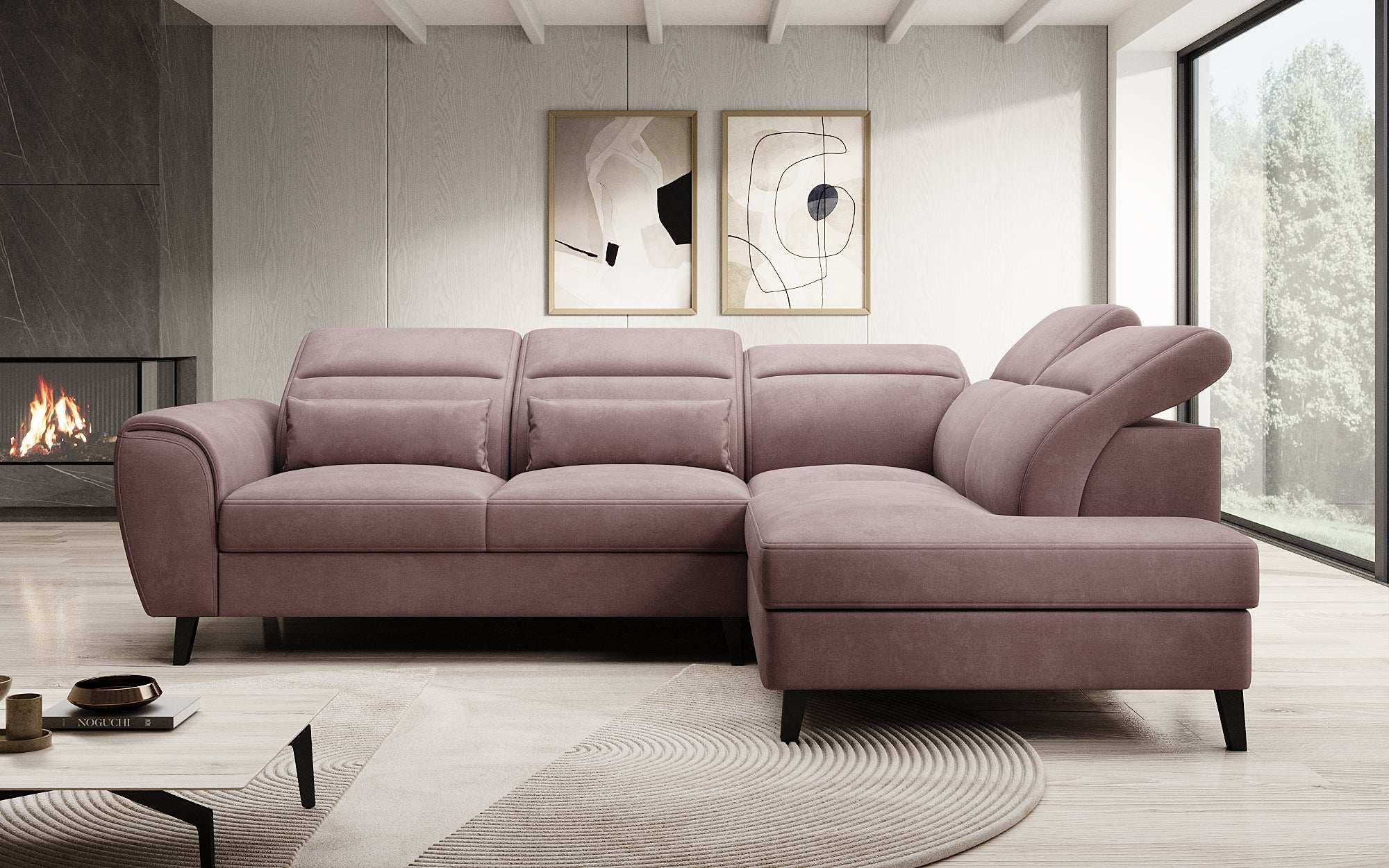 Designer Sofa Nobile mit verstellbarer Rückenlehne