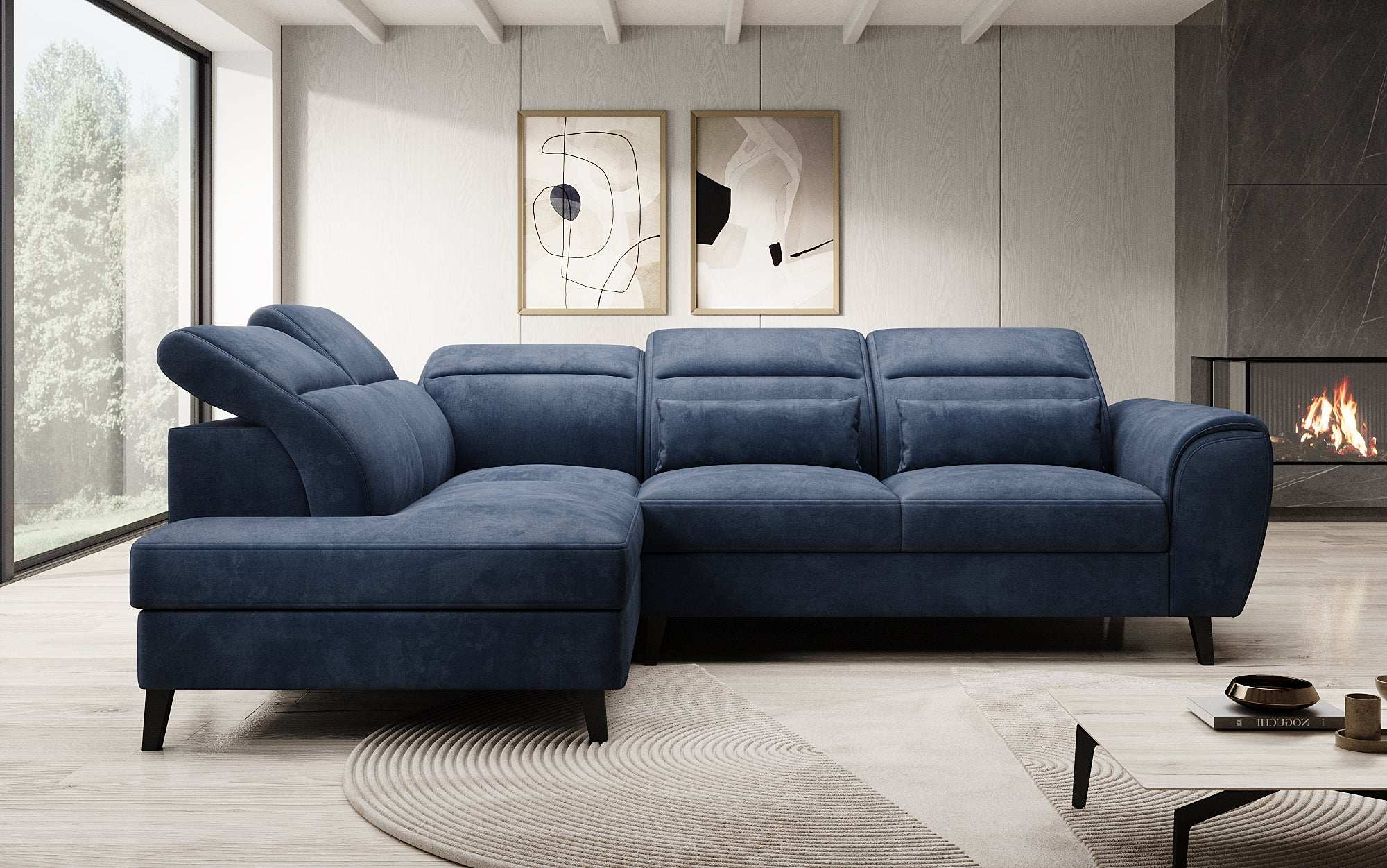 Designer Sofa Nobile mit verstellbarer Rückenlehne