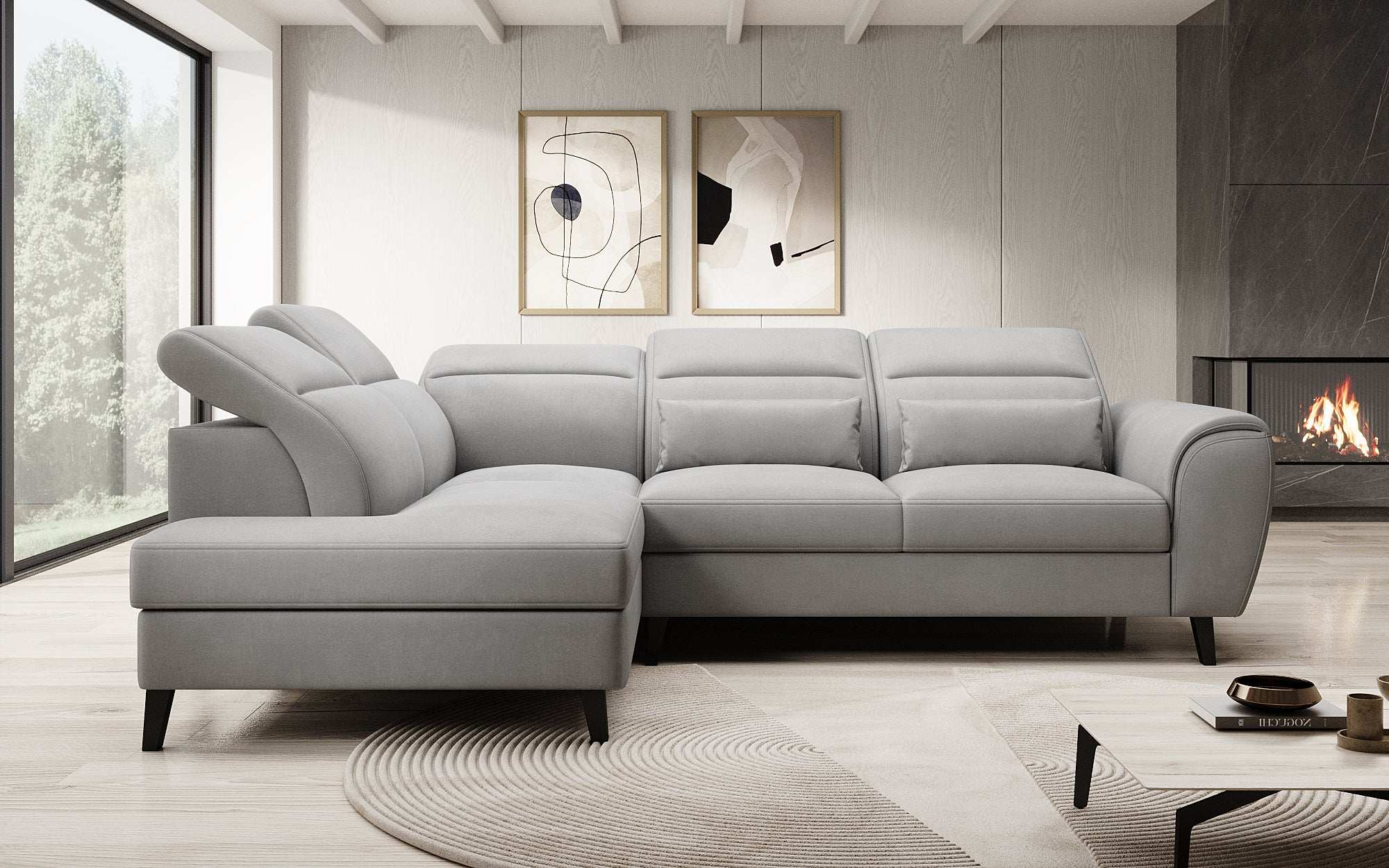 Designer Sofa Nobile mit verstellbarer Rückenlehne