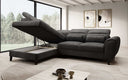 Designer Ecksofa Nobile mit verstellbarer Rückenlehne