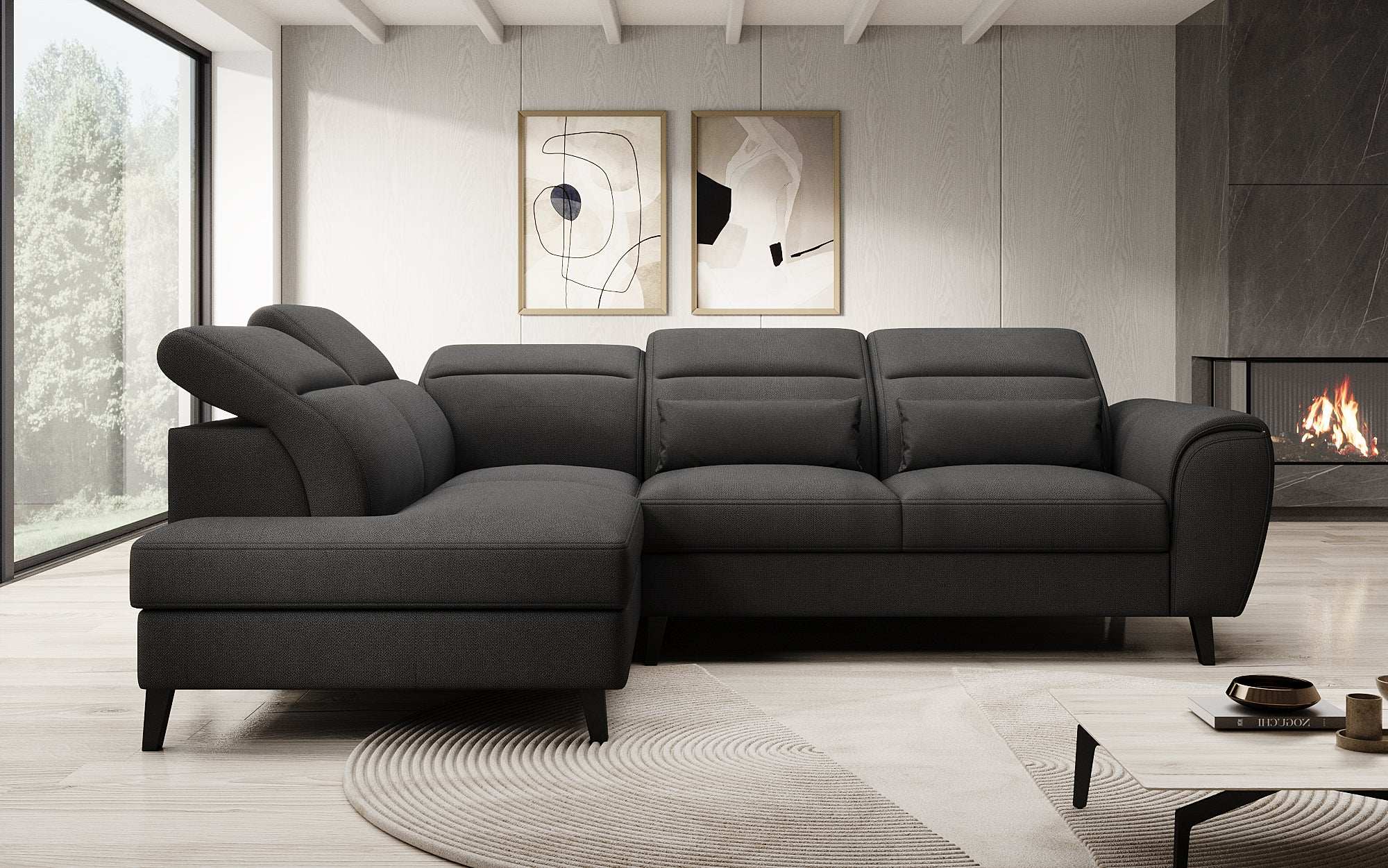 Designer Sofa Nobile mit verstellbarer Rückenlehne