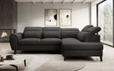 Designer Ecksofa Nobile mit verstellbarer Rückenlehne