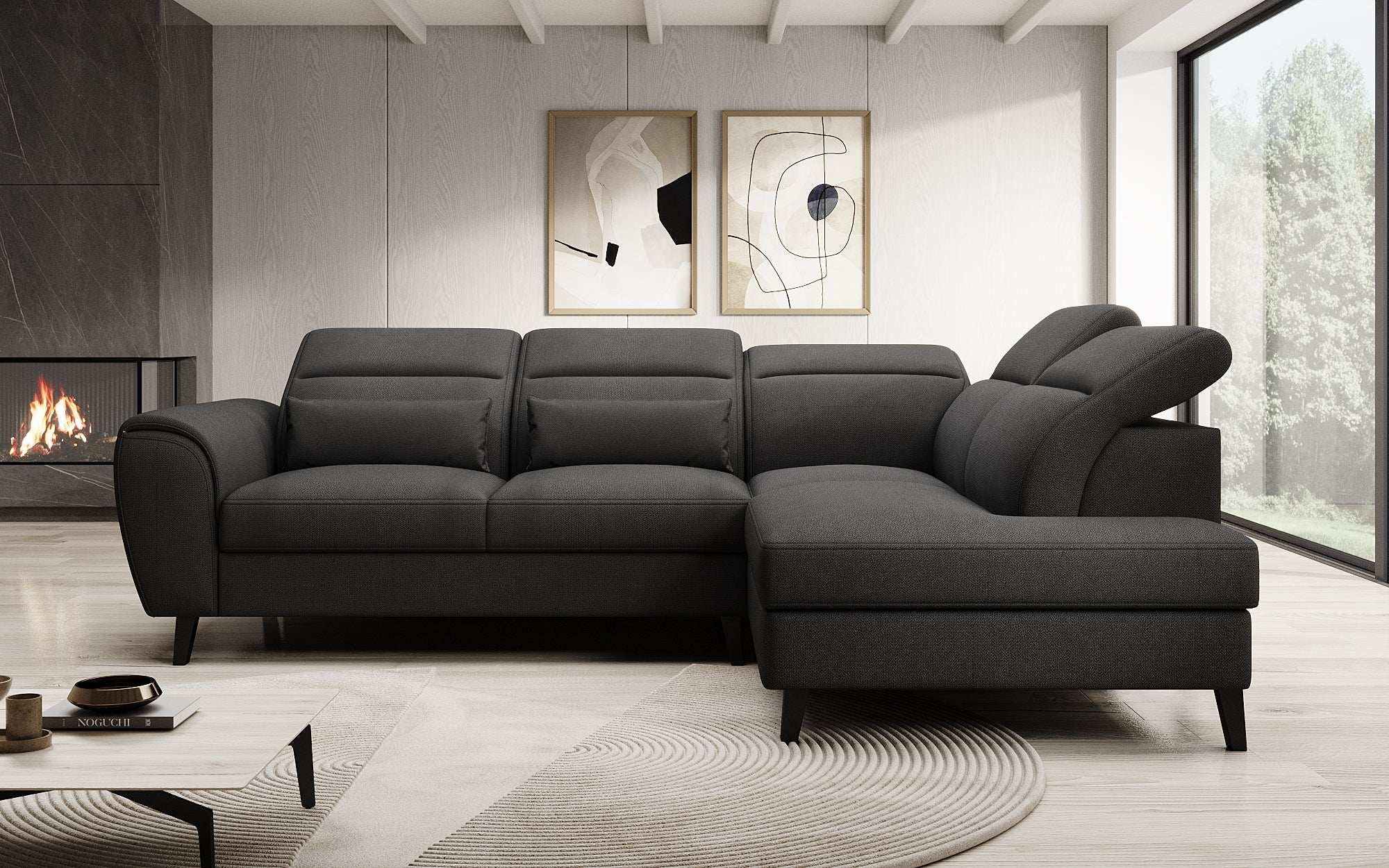 Designer Sofa Nobile mit verstellbarer Rückenlehne