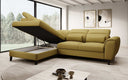 Designer Ecksofa Nobile mit verstellbarer Rückenlehne