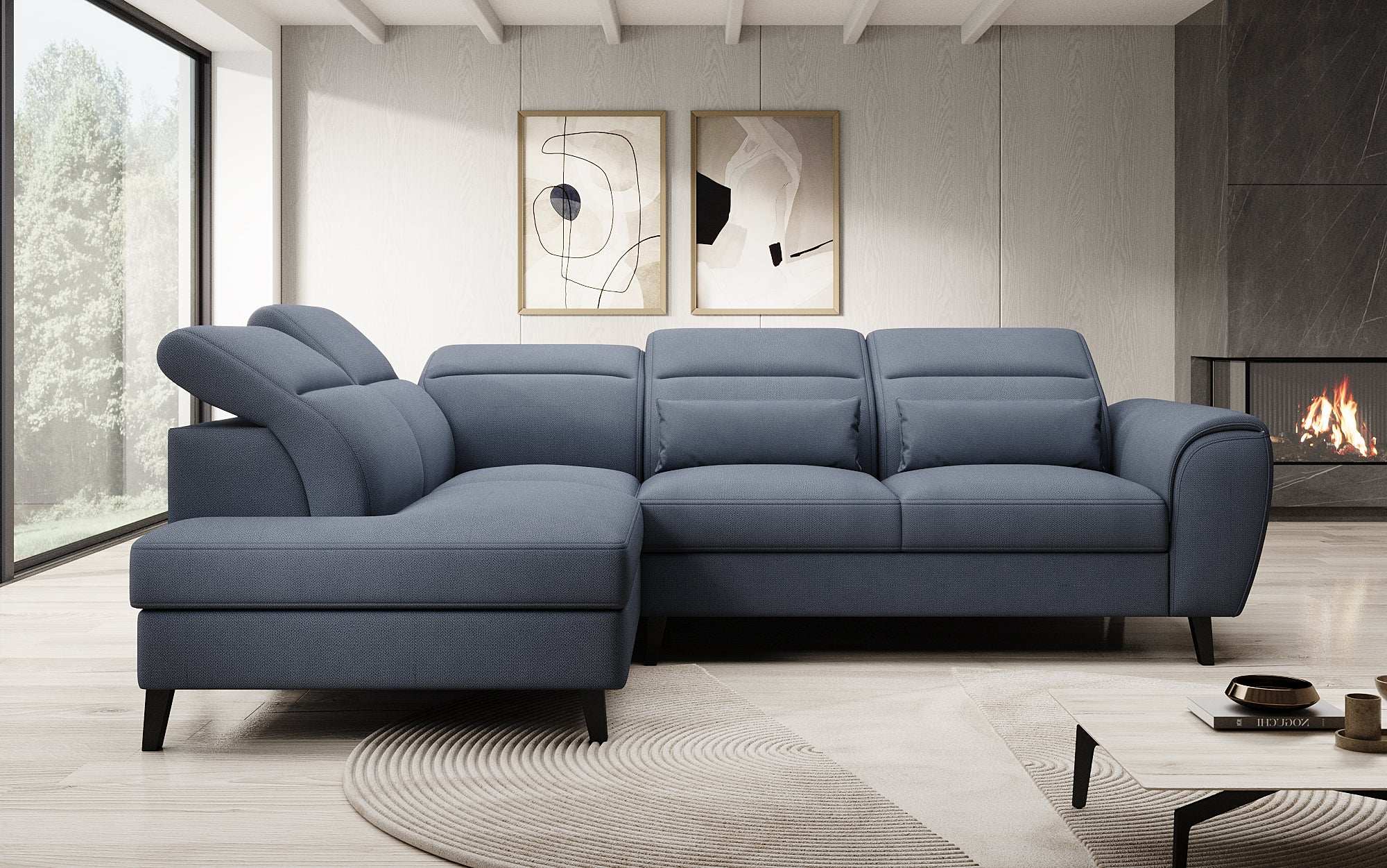 Designer Sofa Nobile mit verstellbarer Rückenlehne