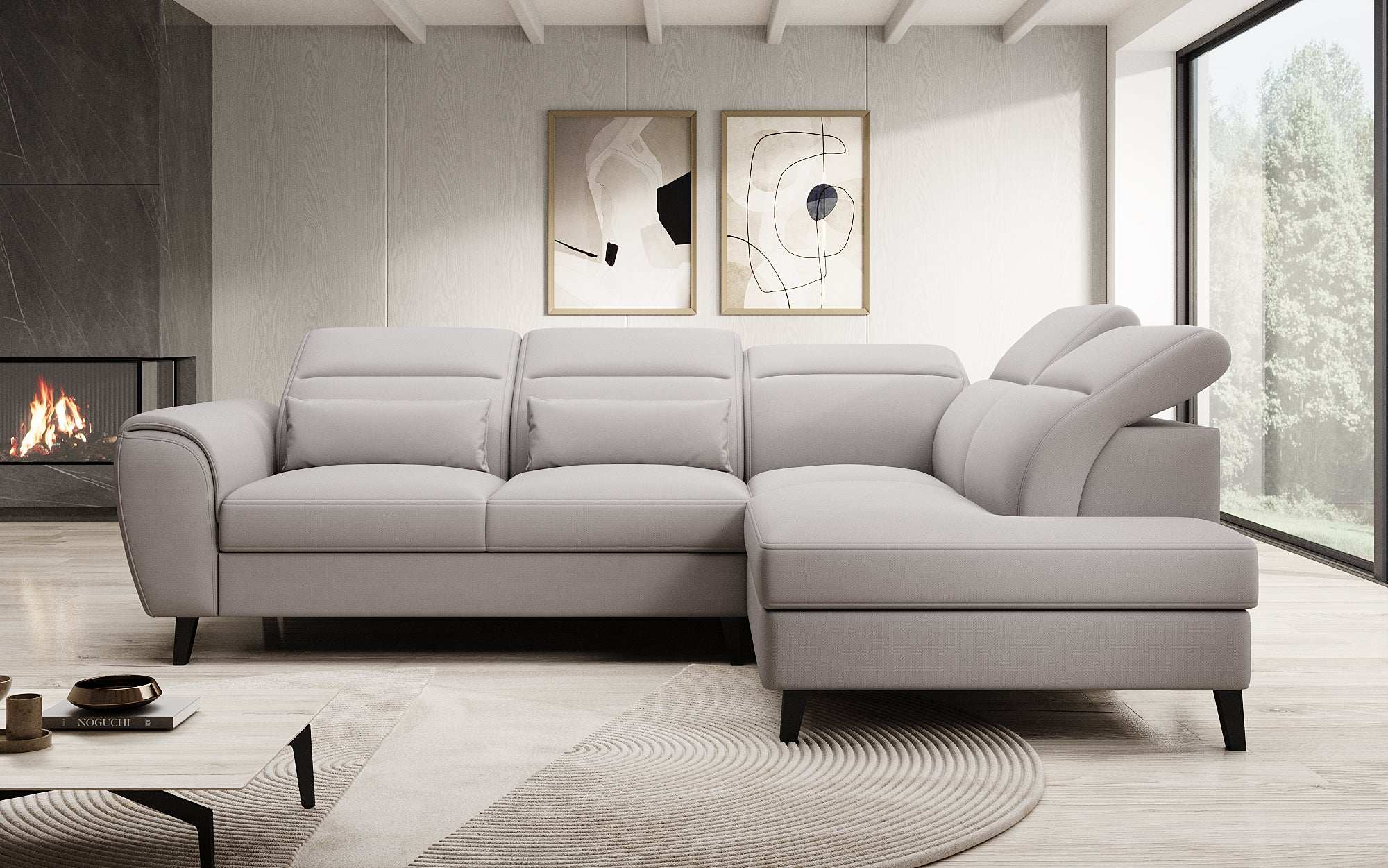 Designer Sofa Nobile mit verstellbarer Rückenlehne