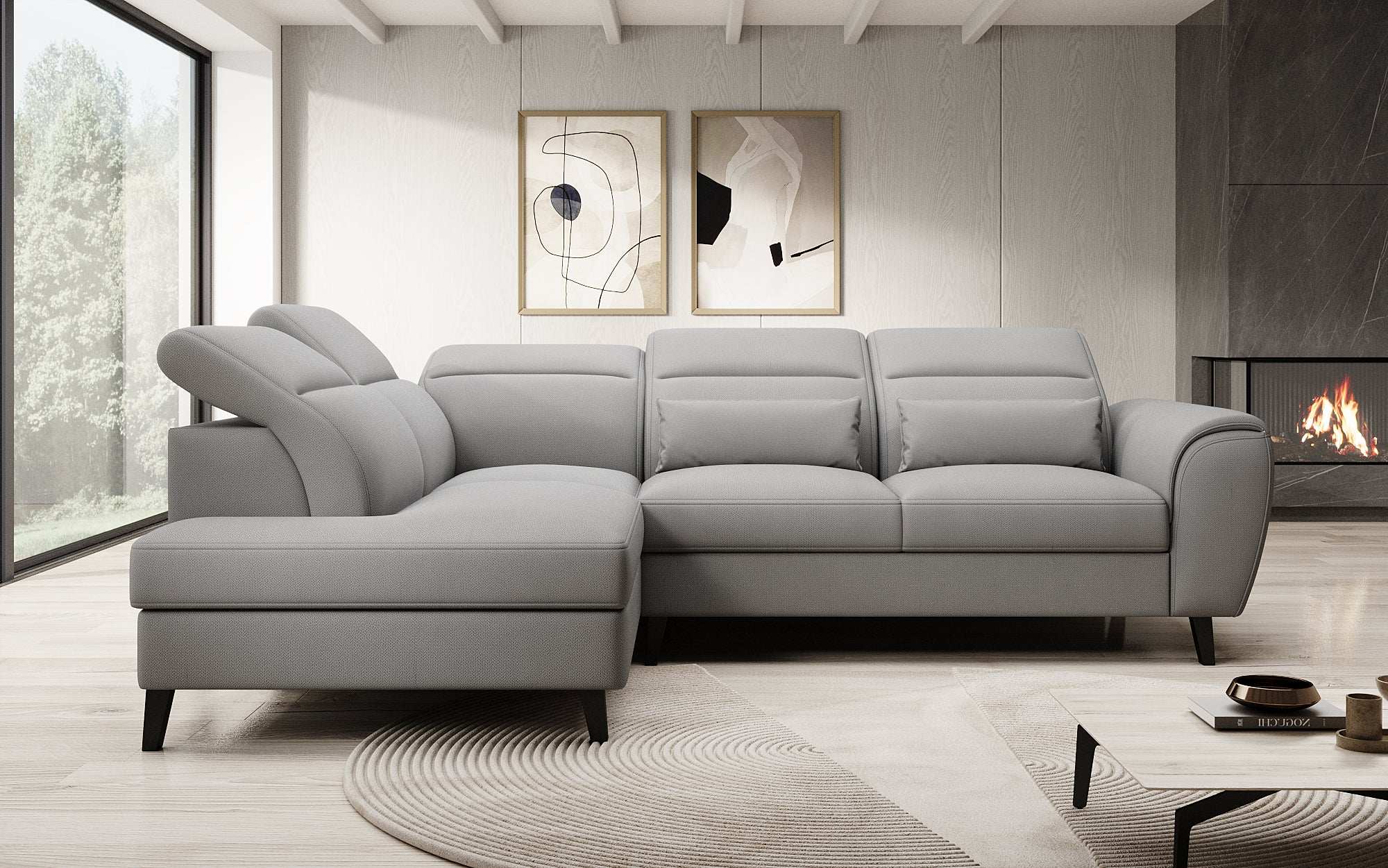 Designer Sofa Nobile mit verstellbarer Rückenlehne