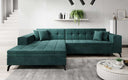 Canapé d’angle design Frida avec fonction de couchage