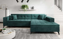 Canapé d’angle design Frida avec fonction de couchage