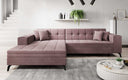 Canapé d’angle design Frida avec fonction de couchage