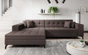 Canapé d’angle design Frida avec fonction de couchage