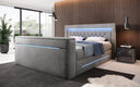 Boxspringbett Pluto mit TV Lift, RGB und Stauraum - Luxusbetten24