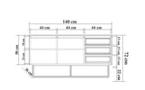 Designer Kommode Genua - Luxusbetten24