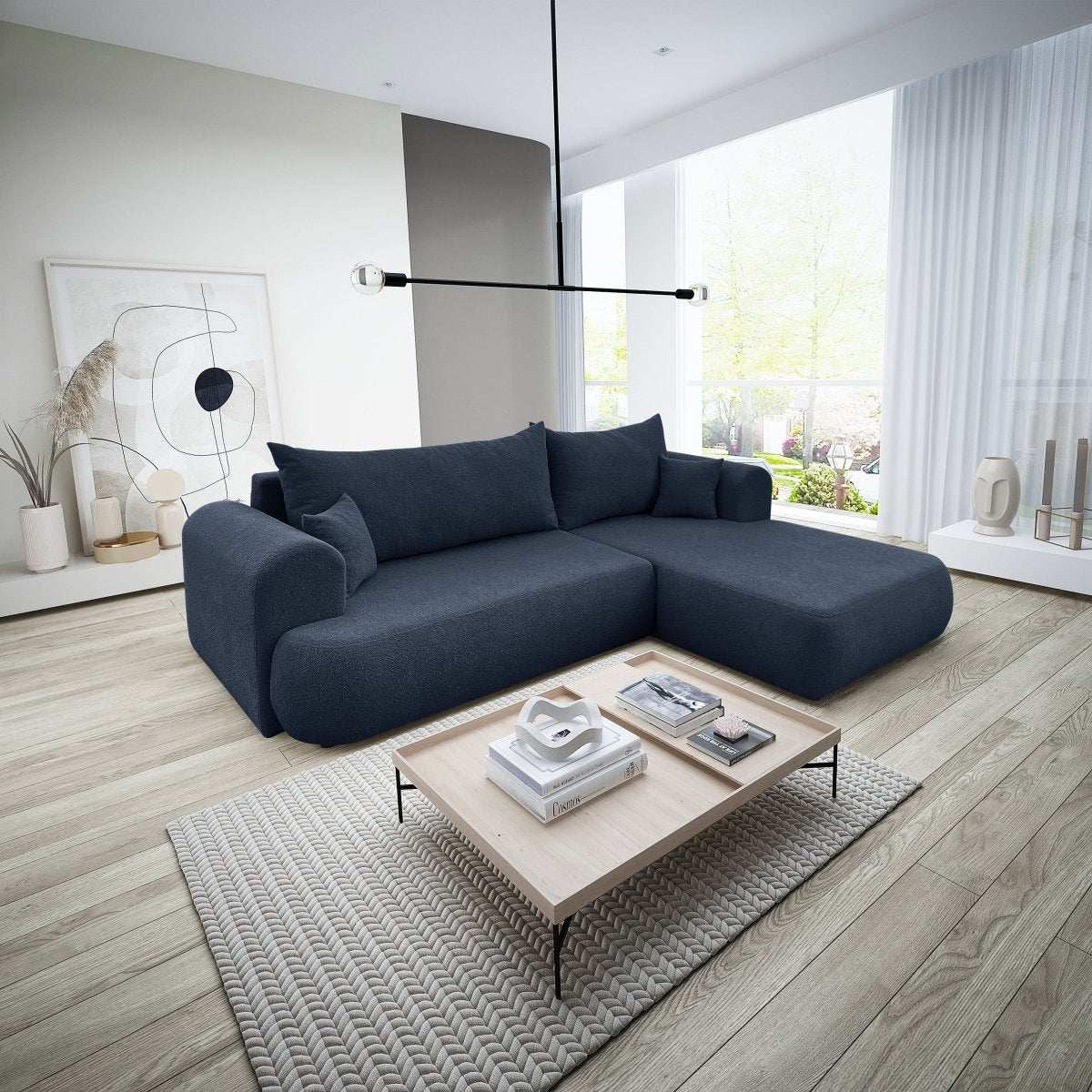 Designer Sofa Baron L mit Schlaffunktion und Stauraum - Luxusbetten24