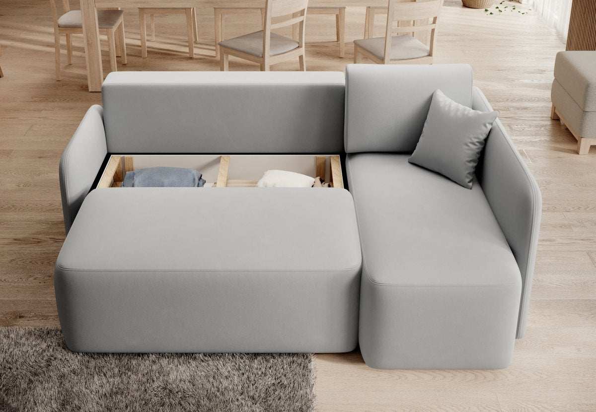 Designer Sofa Ina mit Stauraum und Schlaffunktion - Luxusbetten24