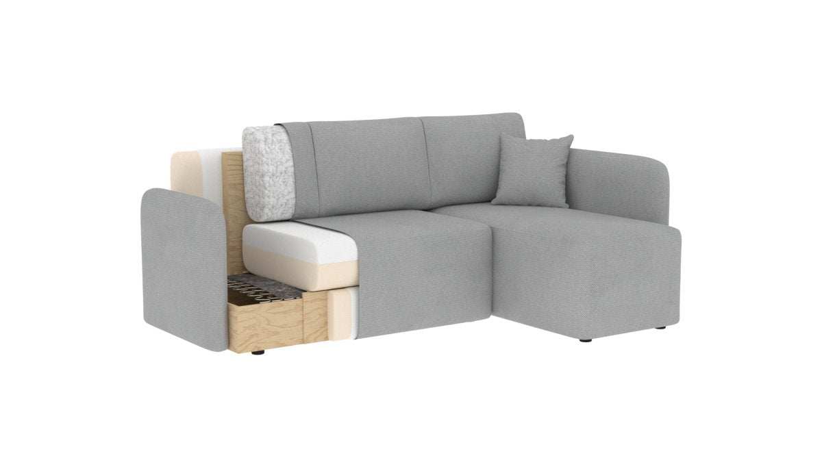 Designer Sofa Ina mit Stauraum und Schlaffunktion - Luxusbetten24